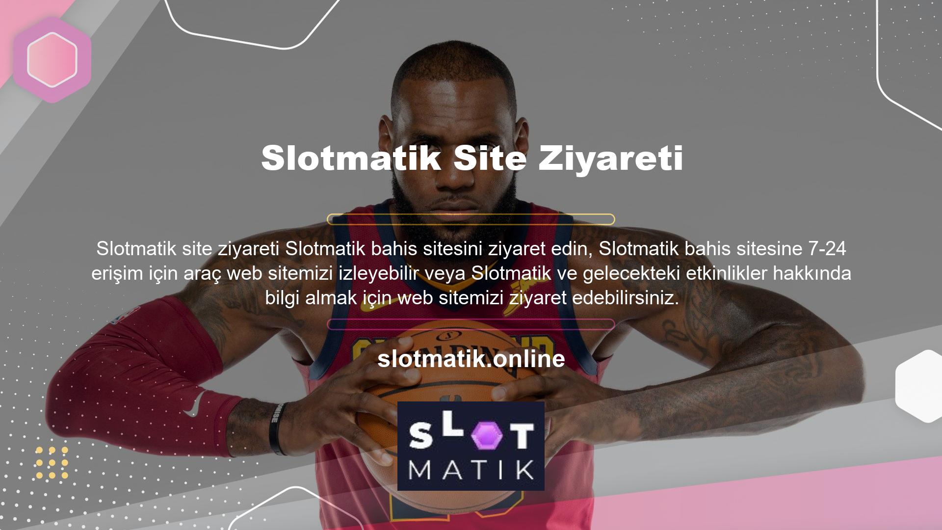 Üst düğmeyle Slotmatik bahis sitesine giriş yaparak güncellenmiş adrese erişebilirsiniz